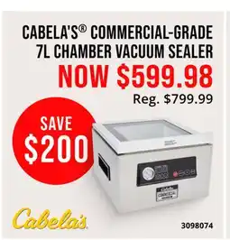 Cabela's CABELA'S COMMERCIAL-GRADE 7L CHAMBER VACUUM SEALER offer