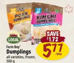 Farm Boy Farm Boy Dumplings offer