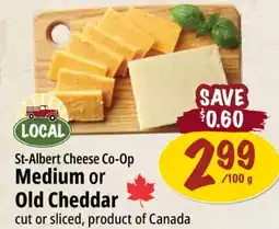 Farm Boy St-Albert Cheese Co-Op Medium or Old Cheddar offer