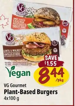 Farm Boy VG Gourmet Plant-Based Burgers offer