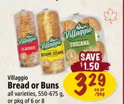 Farm Boy Villaggio Bread or Buns offer