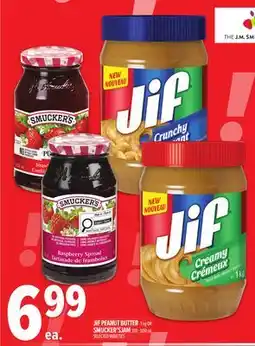 Metro JIF PEANUT BUTTER, SMUCKER'S JAM offer
