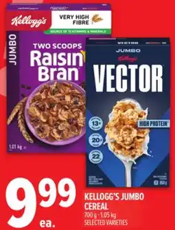 Metro KELLOGG'S JUMBO CEREAL offer