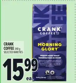 Metro CRANK COFFEE offer