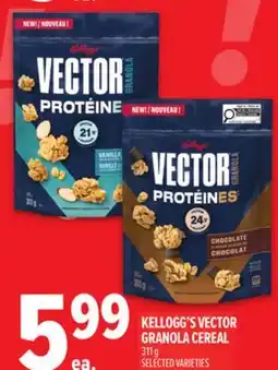 Metro KELLOGG'S VECTOR GRANOLA CEREAL offer