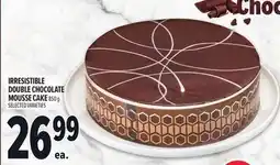 Metro IRRESISTIBLE DOUBLE CHOCOLATE MOUSSE CAKE offer