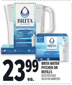 Metro BRITA WATER PITCHER OR REFILLS offer