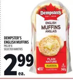Metro DEMPSTER'S ENGLISH MUFFINS offer