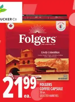 Metro FOLGERS COFFEE CAPSULE offer