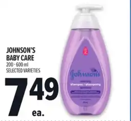 Metro JOHNSON'S BABY CARE offer