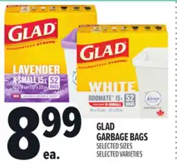 Metro GLAD GARBAGE BAGS offer