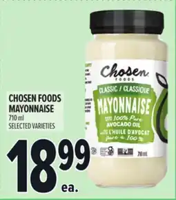 Metro CHOSEN FOODS MAYONNAISE offer