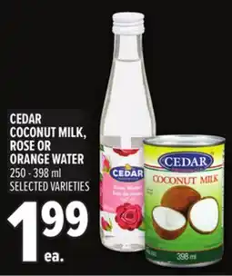 Metro CEDAR COCONUT MILK, ROSE OR ORANGE WATER offer