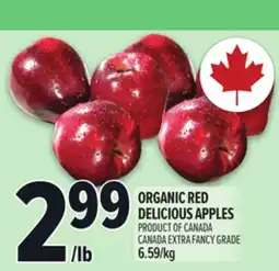 Metro ORGANIC RED DELICIOUS APPLES offer