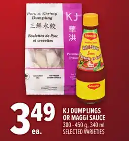 Metro KJ DUMPLINGS OR MAGGI SAUCE offer