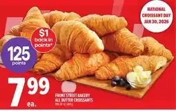 Metro FRONT STREET BAKERY ALL BUTTER CROISSANTS offer