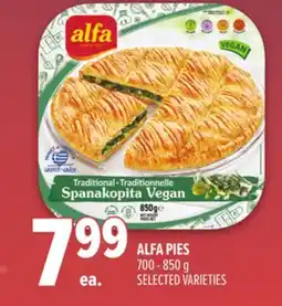 Metro ALFA PIES offer