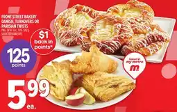 Metro FRONT STREET BAKERY DANISH, TURNOVERS OR PARISIAN TWISTS offer