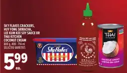 Metro SKY FLAKES CRACKERS, HUY FONG SRIRACHA, LEE KUM KEE SOY SAUCE OR THAI KITCHEN COCONUT CREAM offer