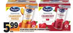 Metro OCEAN SPRAY SPARKLING CRANBERRY DRINKS offer