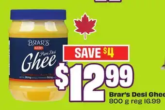 FreshCo Brar's Desi Ghee offer