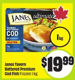 FreshCo Janes Tavern Battered Premium Cod Fish Frozen offer