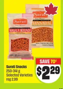 FreshCo Surati Snacks 250-341 G Selected Varieties offer