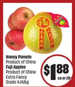 FreshCo Honey Pomelo and Fuji Apples Product of Chins Extra Fancy Grade 4.14/kg - LNY offer