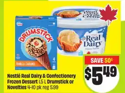 FreshCo Nestlé Real Dairy & Confectionery Frozen Dessert 1.5 L Drumstick or Novelties offer