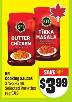 FreshCo KFI Cooking Sauces 375-395 mL Selected Varieties offer