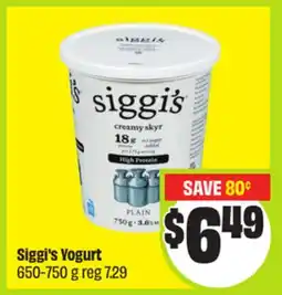 FreshCo Siggi's Yogurt offer