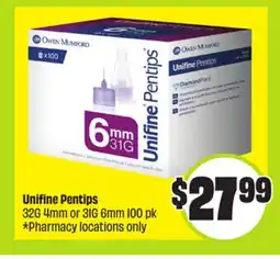 FreshCo Unifine Pentips 32G 4 mm or 31G 6 mm offer