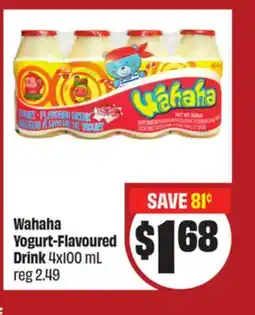 FreshCo Wahaha Yogurt-Flavoured Drink 4x100 mL - LNY offer