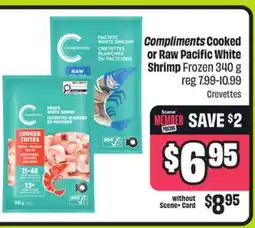 FreshCo Compliments Cooked or Raw Pacific White Shrimp Frozen offer