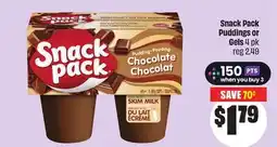FreshCo Snack Pack Puddings or Gels offer