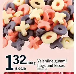 Fortinos VALENTINE GUMMI HUGS AND KISSES offer