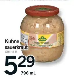 Fortinos KUHNE SAUERKRAUT offer