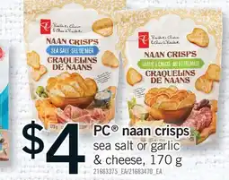 Fortinos PC NAAN CRISPS CRISPS offer