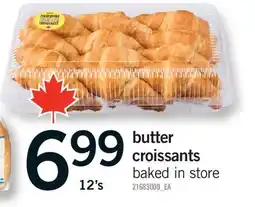 Fortinos BUTTER CROISSANTS, 12'S offer