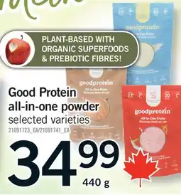 Fortinos GOOD PROTEIN ALL-IN-ONE POWDER offer