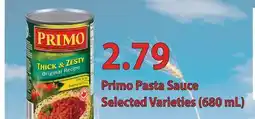 Fortinos PRIMO PASTA SAUCE, (680 ML) offer