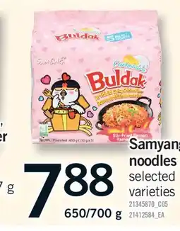 Fortinos SAMYANG NOODLES, 650/700 G offer