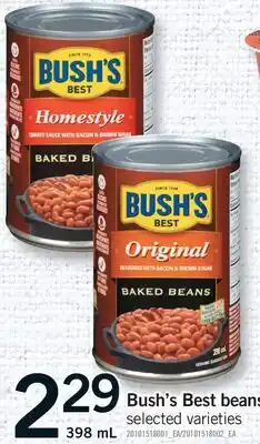 Fortinos BUSH'S BEST BEANS offer