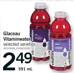 Fortinos GLACEAU VITAMINWATER offer