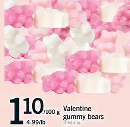 Fortinos VALENTINE GUMMY BEARS offer
