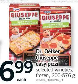 Fortinos DR. OETKER GIUSEPPE EASY PIZZI offer