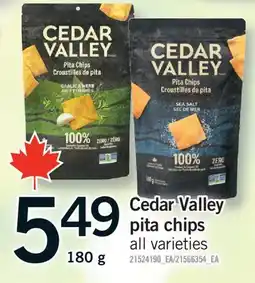 Fortinos CEDAR VALLEY PITA CHIPS offer
