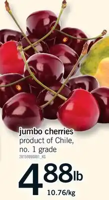 Fortinos JUMBO CHERRIES offer