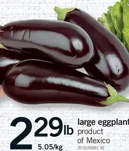 Fortinos LARGE EGGPLANT offer