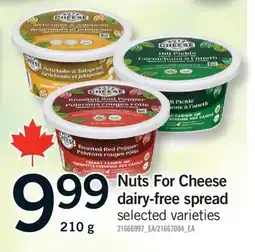 Fortinos NUTS FOR CHEESE DAIRY-FREE SPREAD offer